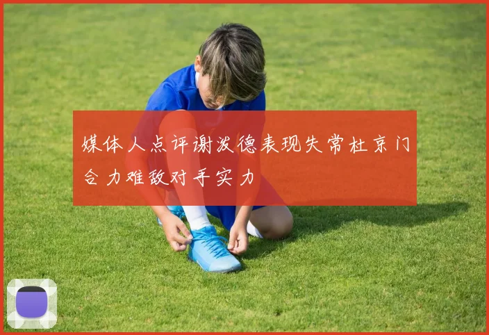 媒体人点评谢泼德表现失常杜京门合力难敌对手实力